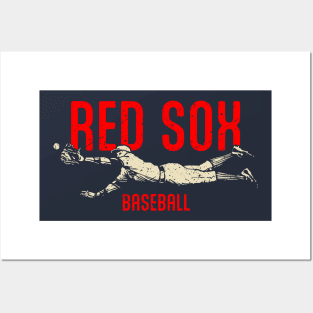 Red Sox Vintage Catch Posters and Art